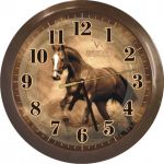 Часы настенные Вега П 1-9/6-186 «Темная лошадь»