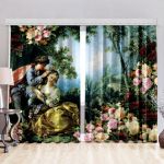 Фотошторы «Любовь». Тип ткани: габардин