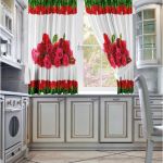 Шторы для кухни «Символ любви»